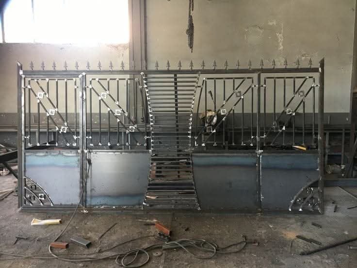 Main gate in welding workshop by Heritage Fabrication Solapur