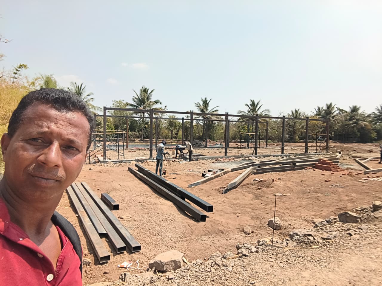 Our team at project location